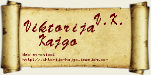 Viktorija Kajgo vizit kartica
